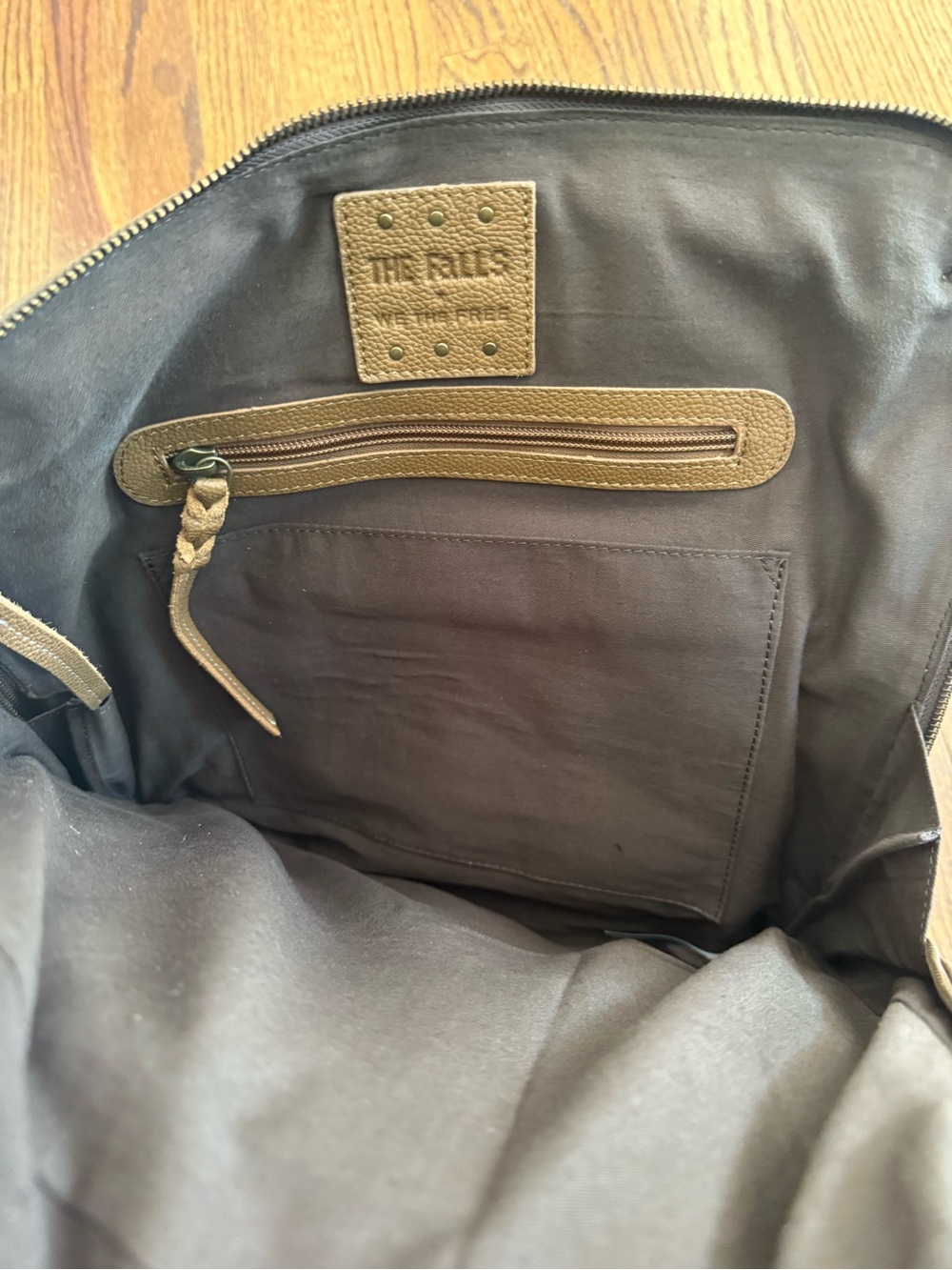 Free People x The Falls Bexley Embroidered Backpack in Chocolate - Picture 9 of 10